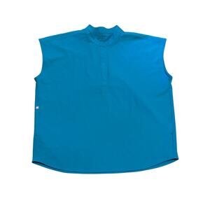 Figs Rafaela Oversized Scrub Top in TEAL Large